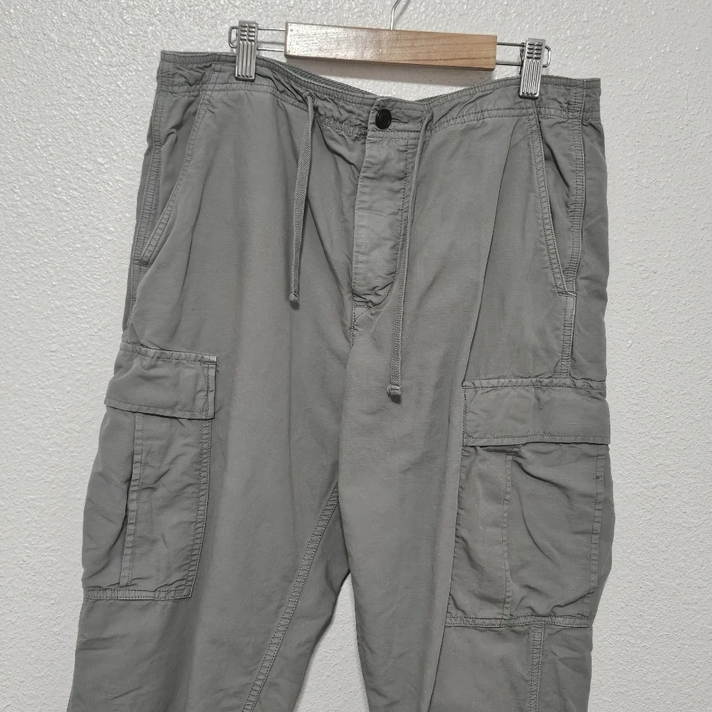J Crew cargo jogger pants see description for sizing linen blend